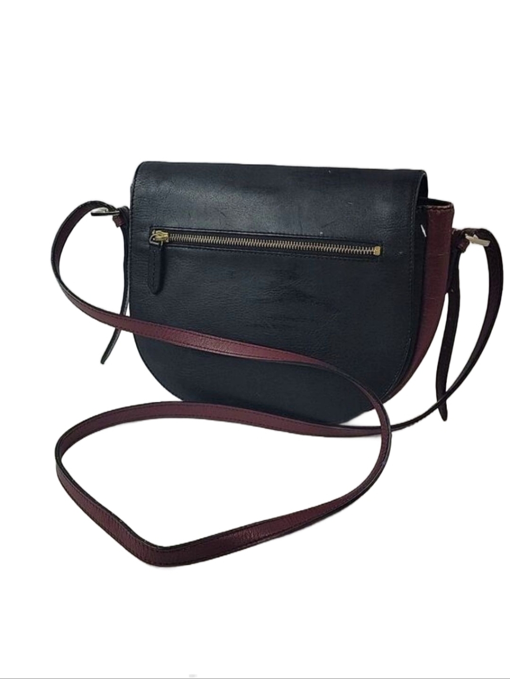 Halogen Leather Saddlebag Women's Handbag